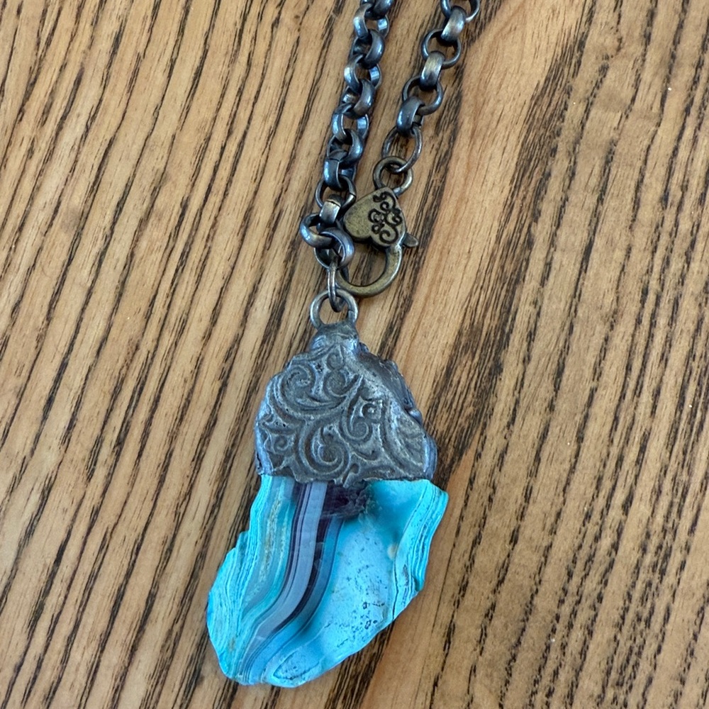 NEW ART BY AMY LABBE necklace in turquoise - Picture 2 of 4